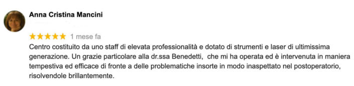 Recensione - Dott.ssa Benedetti
